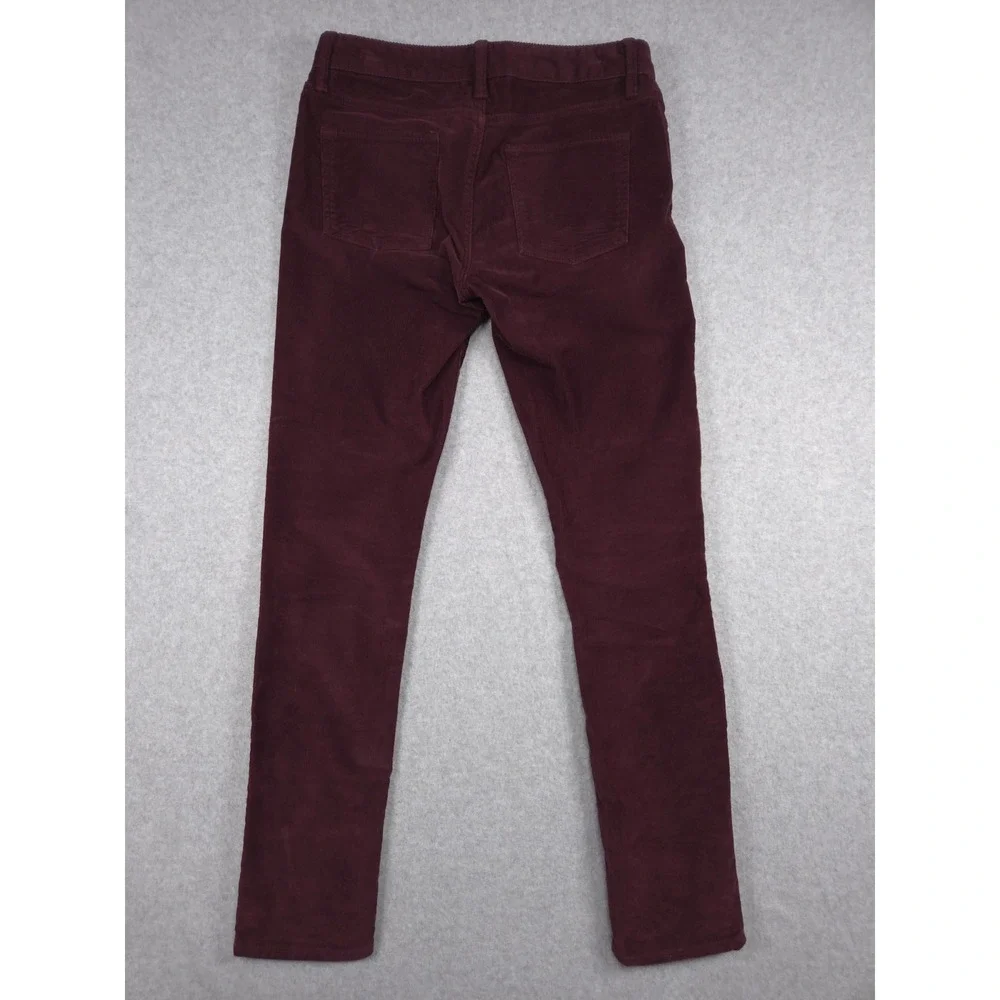 Banana Republic Womens Size 29 / 8 Burgundy Corduroy Pants Academia Preppy